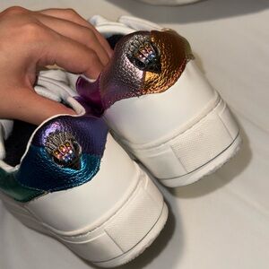 Kurt Geiger White Sneakers with Metallic Accents